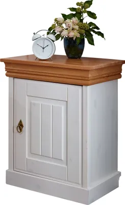 Produktbild von Nachttisch >SZ-0132< in weiß - 51x64x35 (BxHxT)