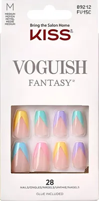 Immagine prodotto di KISS Unghie Artificiali Fantasia Voguish - Caramelle (taglia M) 1op.(28pz)
