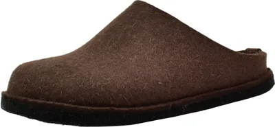 Produktbild von Haflinger Damen Hausschuh Herren Pantoffel Filz Komfortweite Flair Soft 311010, Größe:43 EU, Farbe:Braun
