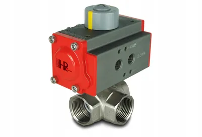 Produktbild von hpcontrol AT32 3-Wege Kugelhahn 3/4 Zoll DN20 mit Stellantrieb
