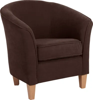 Produktbild von Max Winzer Sessel Livia - Velourstoff braun - Maße: 70 x 70 x 74 cm