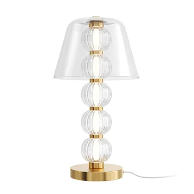 Produktbild von Maytoni  Tischlampe Amulet LED incl. Gold aus Silicone und Glas , Metall  10W für Küche, Schlafzimmer, Wohnzimmer, Esszimmer, Lobby