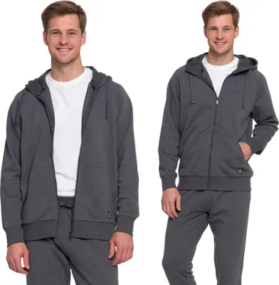 Produktbild von Elegantes Herren-Sweatshirt Mit Stehkragen Ungeknöpft Mit Muränenstruktur 3Xl