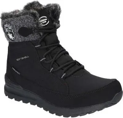 Produktbild von American Club Sn2524 Damen Winterschuhe Softshell, Tripletex-Membran, Winterstiefel mit Fleecefutter, Gefüttert Schneestiefel, Schwarz 38