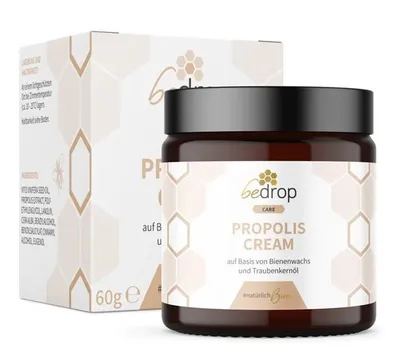 Produktbild von bedrop Propolis Cream - hochdosierte Propolis Creme - 60g (mit Bienenwachs und Traubenkernöl)
