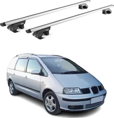 Produktbild von Dachträger Grundtäger für Seat Alhambra 1996-2020 5 tür 90kg Alu Silber 2x ABE