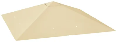 Produktbild von Pavillon Ersatzdach 3x3 wasserdicht Oxford 370 g/m2 UPF30+ Pavillondach Beige