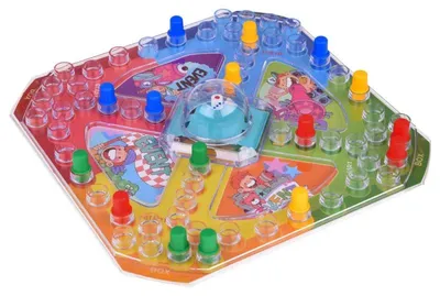 Imagen del producto de Juego de mesa familiar, versión de Ludo: ¡No pierdas los dados! Juego de viaje GR0682