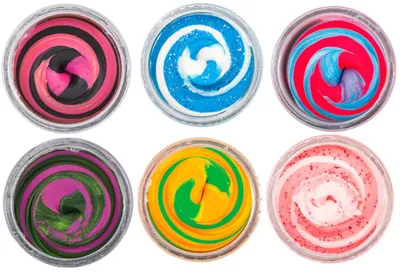 Produktbild von Berkley Powerbait Trout Dough Bait Swirls - 50g Forellenteig, Farbe:Funky Flamino