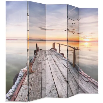 Zdjęcie produktu dla Składany Parawan, 200X170 Cm, Motyw Jeziora Lumarko!