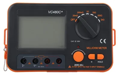 Milliohmmeter VC480C+ 0,01 mΩ–2 kΩ, 6 Bereiche, 4-Leiter-Tester
