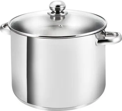 Obrázek produktu pro Indukční hrnec 28 cm, 12,5 l, nerezová ocel, skleněné víko