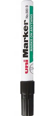 Produktbild von Uni Permanentmarker 580B schwarz für alle Oberflächen