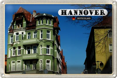 Produktbild von Blechschild Städte Hannover Nordstadt Gebäude 30x20cm