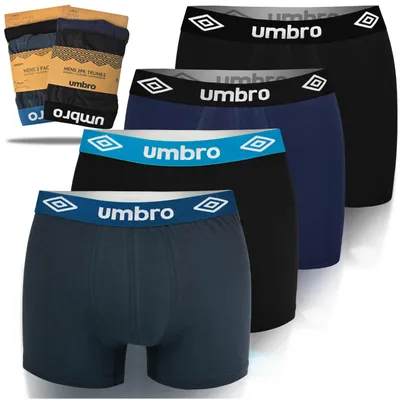 Obrázek produktu pro UMBRO Pánské boxerky 4 ks Bavlněné spodní prádlo Mix barev Velikost XL
