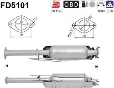 Obrázek produktu pro Dpf Ford 2,0Tdci 12- Euro 5