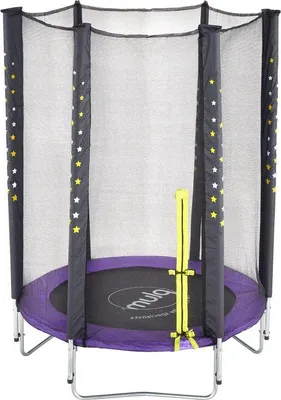 Productafbeelding van Trampoline - Springkussen - Buiten spelen - Met veiligheidsnet - 122 cm - Paars