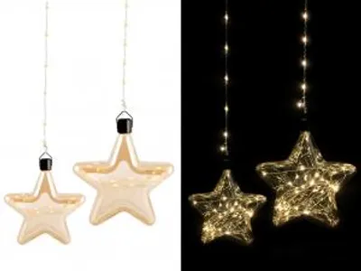 Immagine prodotto di H&H Set 2 Stelle Led Da Appendere Cm15/18