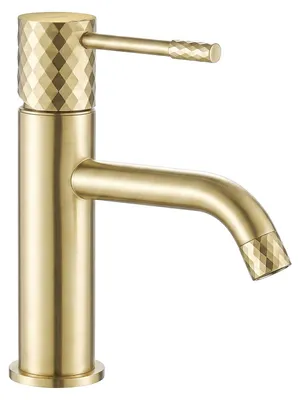 Immagine prodotto di Rubinetto Del Lavabo Rea Lungo Basso Oro Spazzolato