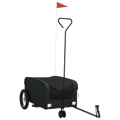 Obrázok produktu pre vidaXL Príves na bicykel čierny 30 kg železo