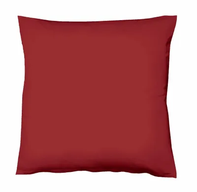 Produktbild von liebling Kissenhülle Interlock Jersey 80 x 80 cm, Farbe bordeaux rot, Kissenbezug aus 100% Baumwolle, edler Glanz, waschbar 60 Grad