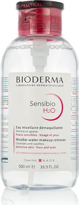 Productafbeelding van Bioderma Sensibio H2O, voor dames, 500 ml, geschikt voor de gevoelige huid, fles
