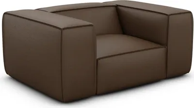 Produktbild von Echtleder Sessel Arelia Dunkelbraun