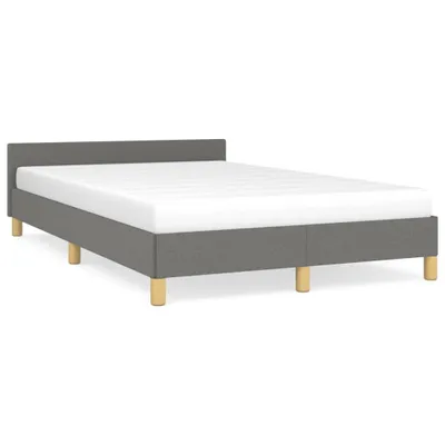 Obrázok produktu pre vidaXL Rám postele bez matraca tmavosivý 120x190 cm látka