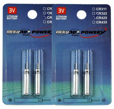 Zdjęcie produktu dla Bateria litowa CR425 do spławików elektrycznych, spławików wędkarskich, sygnalizatorów brań 2x2 blistry