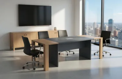 Produktbild von Moderner Besprechungstisch Konferenz Tisch Holz Büro Möbel