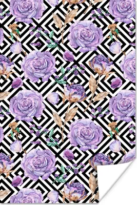 Produktbild von MuchoWow® Poster Blumen - Rosen - Abstrakt 20x30 cm - Papierdruck