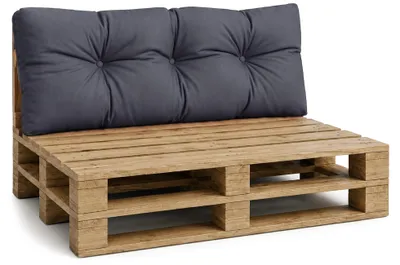Produktbild von Palettenkissen Outdoor Rückenkissen 120x40 cm Europaletten Palettenmöbel Graphit