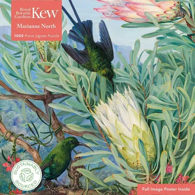 Produktbild von Adult Jigsaw Puzzle Kew Gardens' Marianne North: Honeyflowers and Honeysuckers