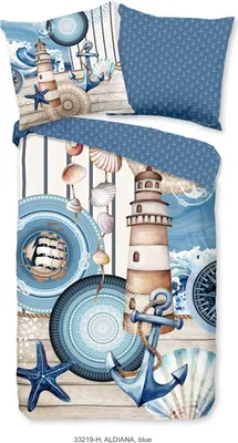 Produktbild von Duvet cover HIP 135x200 + 1* 80x80 cm - mandalas/ maritime