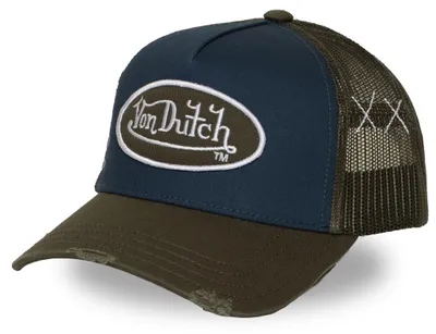 Obrázek produktu pro Čepice typu "trucker" značky Von Dutch, , barva khaki/námořnická modř