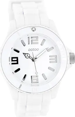 Obrázok produktu pre Oozoo silikónové dámske a pánske analógové quartzové hodinky s náramkom biele Vintage Series D2UOC4172A