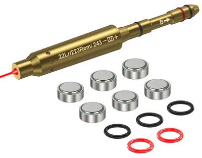 Produktbild von Kalibriergerät, Präzisionskalibrierung, Vielseitige Kompatibilität, 22LR.223Rem.243 Rot