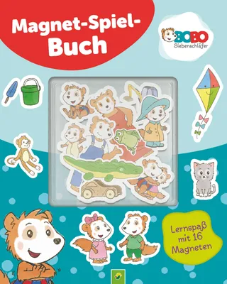 Produktbild von Bobo Siebenschläfer Magnet-Spiel-Buch: Kreativer Lernspaß mit 16 Magneten für Kinder ab 3 Jahren. Spielen, Lernen und Fördern!