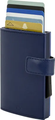 Produktbild von Ögon Cascade Wallet Snap Kartenetui RFID-safe Navy Blue