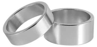Image de Entretoises pour casque, en aluminium, lot de 4, 5 mm/10 mm/15 mm/20 mm, pour guidons de vélo