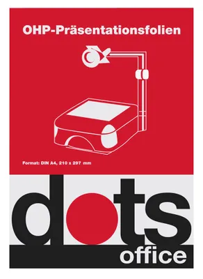 Produktbild von dots Laserfolien DOTSOHPMULTI klar, 100 St.