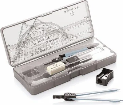 Produktbild von I-Tech Geometrieset mit 10 Teilen und Etui