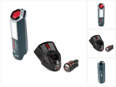 Zdjęcie produktu dla Lampa akumulatorowa Bosch Professional GLI 12V-300 + 1x akumulator GBA 12 V 3,0 Ah + ładowarka GAL 1230