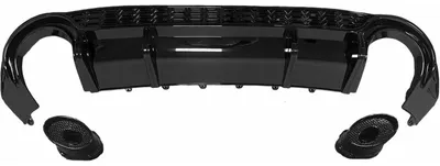 Produktbild von DIEDERICHS Heckdiffusor Heck-Diffusor 1034257 Hinten für AUDI A3 Limousine (8YS) für Sportback