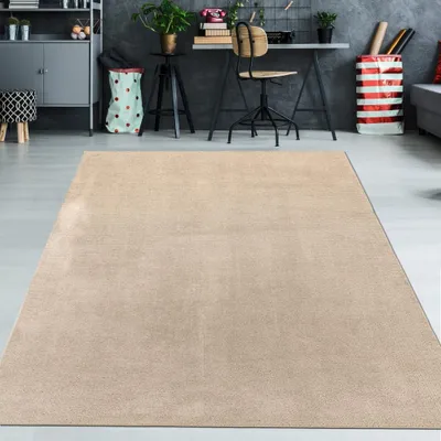 Obrázok produktu pre Béžový koberec nadčasový mäkký dekoratívny odolný pre štýlové bývanie Veľkosť - 240 x 340 cm
