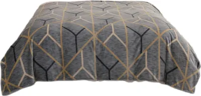 Produktbild von Decke 160x200 Dekorativ Geometrisch Grau