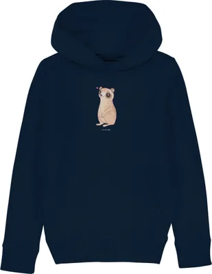 Produktbild von Mr. & Mrs. Panda Kinderpullover Plumplori Glücklich 5-6 Jahre (110/116) - French Navy - Geschenk, Kapuzenpullover, Sweater, Pullover, Glück, Niedlich, Lustige Sprüche