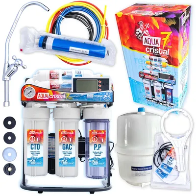Produktbild von 7-stufiges Umkehrosmose-System PP GAC CTO RO T33 MINERAL 4IN1 Wasserfilteranlage