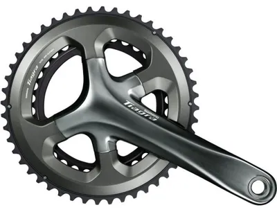 Productafbeelding van Kettingbladset 2 x 10-speed Shimano Tiagra FC-4700 - 172,5/50-34T met holle as - Zwart
