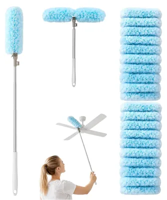 Obrázek produktu pro Solidchoice - Teleskopický mop Plumeau s 20 mikrovláknovými hadříky, délka 180 cm